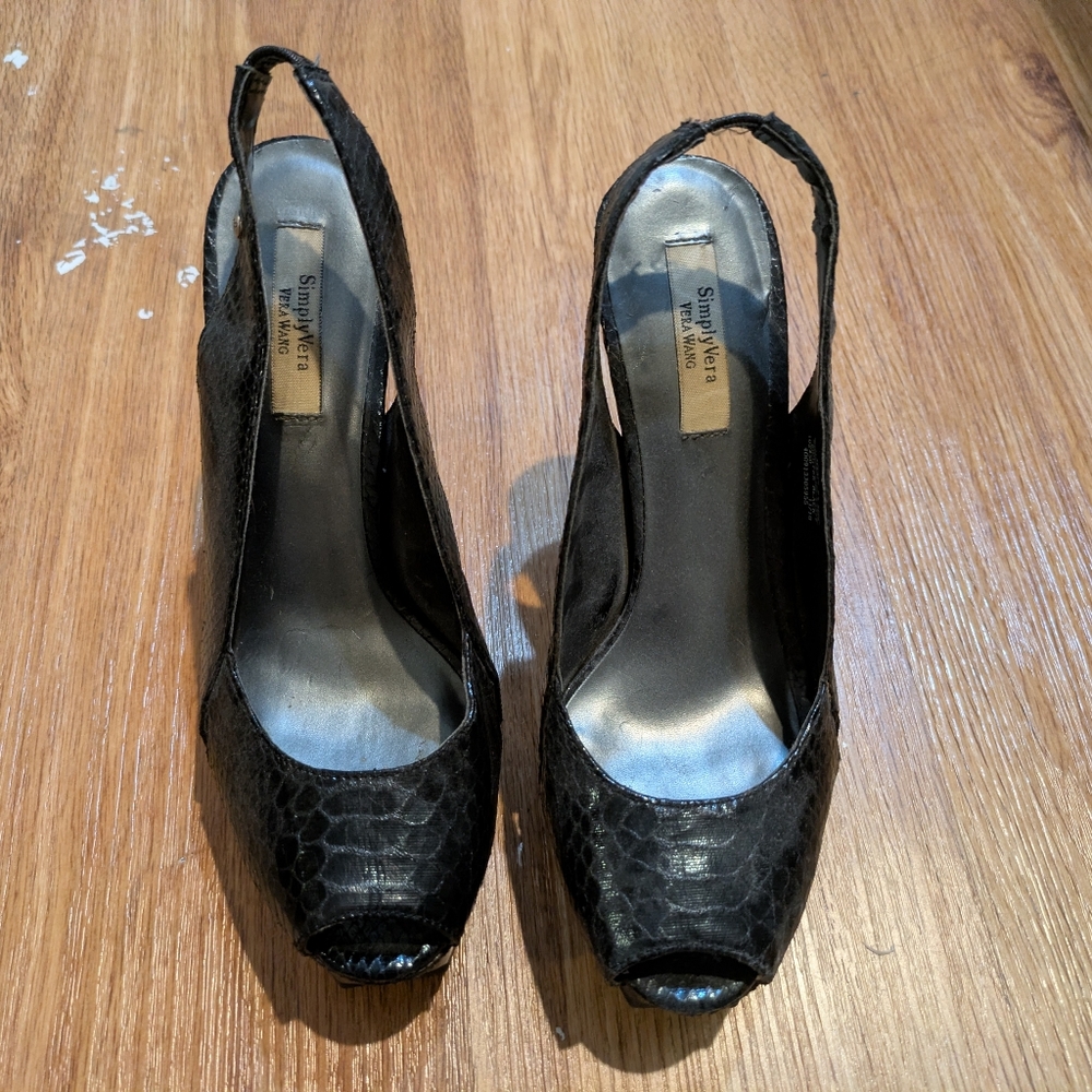Black Slingback Heels